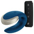 SATISFYER - DOUBLE LOVE LUXURY PARTNER VIBRATOR BLAU