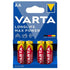VARTA - MAX POWER ALKALINE BATTERIE AA LR6 4 EINHEIT