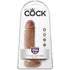 KING COCK - REALISTISCHER PENIS MIT KUGELN 13.2 CM KARAMELL