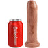 KING COCK - UNGESCHNITTENER REALISTISCHER PENIS 17.8 CM KARAMELL