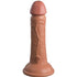 KING COCK - ELITE REALISTISCHER DILDO MIT VIBRATION UND SILIKON 15.2 CM KARAMELL