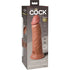 KING COCK - ELITE REALISTISCHER DILDO MIT VIBRATION UND SILIKON 20.3 CM KARAMELL
