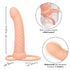CALEXOTICS - MAXX RIBBED DUAL PENETRATOR 10 VIBRATIONEN FLEISCH