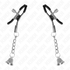 KINK - SILBERNE NIPPELKLEMMEN MIT GLOCKENANHÄNGER 6 CM