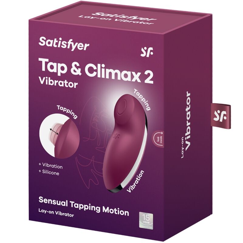 SATISFYER - TAP & CLIMAX 2 VIBRATOR & STIMULATOR ROT