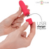 INTENSE - SYMONE USB WIEDERAUFLADBARER VIBRIERENDER BULLET 8 VIBRATIONEN ROT 10 X 2,2 CM