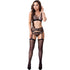 LIVCO CORSETTI FASHION - CELESTE LC 20246 BH + STRUMPFGÜRTEL + HÖSCHEN SCHWARZ S/M