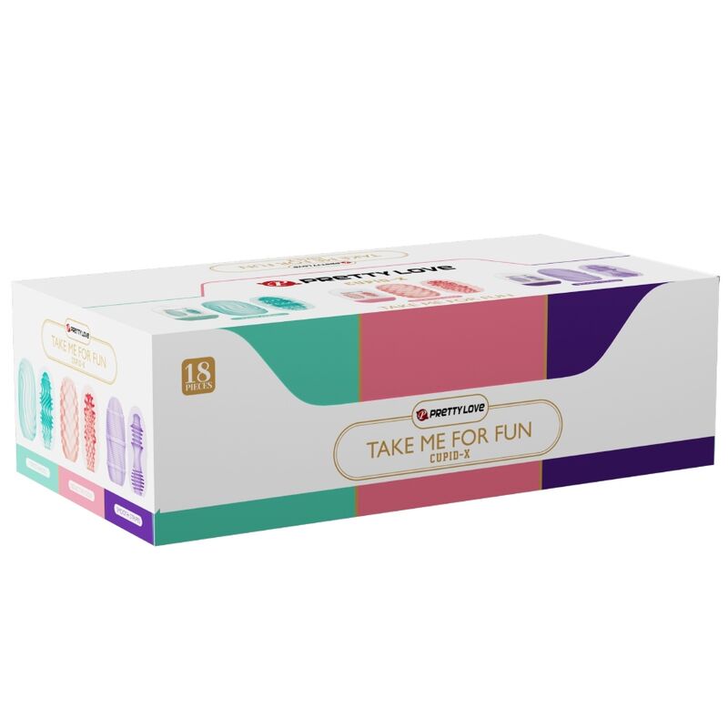 PRETTY LOVE - CUPID X 18 MÄNNLICHE MASTURBATOREN VERSCHIEDENE TEXTUREN