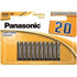 PANASONIC - ALKALINE-BATTERIE AAA LR03, BRONZE, BLISTERPACKUNG MIT 20 STÜCK