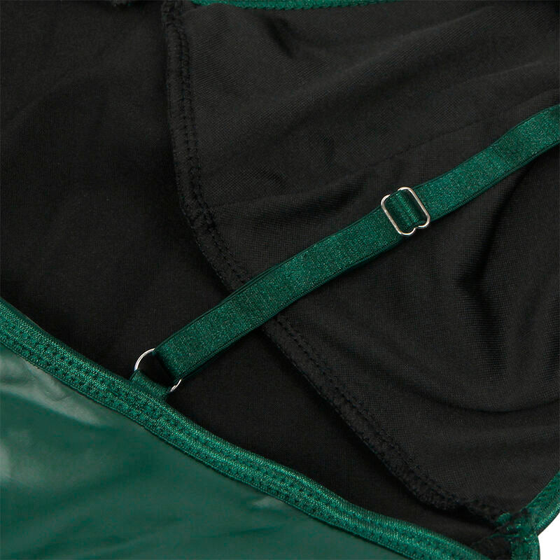 SUBBLIME - 955434 KLEID MIT GRÜNEN LEDERTRÄGERN S/M