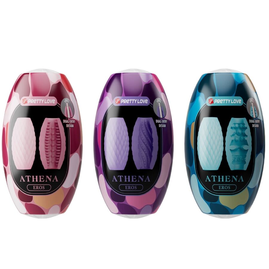 PRETTY LOVE - ATHENA EROS PACK 15 VERSCHIEDENE MÄNNLICHE MASTURBATOREN