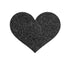 BIJOUX - INDISCRETS FLASH BLACK HEART NIPPLE CUTS