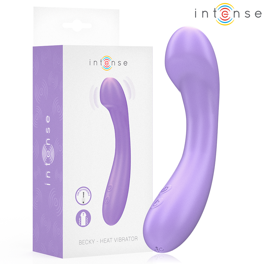 INTENSE - BECKY VIBRATOR 19 CM HEIZBAR 7 VIBRATIONEN LILA