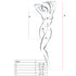 PASSION - WOMAN BS025 BODYSTOCKING SCHWARZ KLEIDERSTIL EINE GRÖSSE