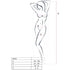PASSION - WOMAN BS034 WEISSER BODYSTOCKING, EINE GRÖSSE