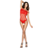 PASSION - WOMAN BS035 ROTER BODYSTOCKING, EINE GRÖSSE