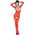 PASSION - WOMAN BS031 ROTER BODYSTOCKING, EINE GRÖSSE