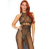 LEG AVENUE - HALTER DUAL NET RÜCKENLOSES KLEID