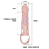 BAILE - PENIS EXTENDER COVER MIT VIBRATION UND NATÜRLICHEM GURT 13.5 CM