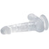 BAILE - REALISTISCHER DILDO MIT SAUGNAPF UND HODEN 16.7 CM TRANSPARENT
