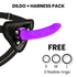 DELTA CLUB - TOYS HARNESS + DONG LILA SILIKON 17 CM -O- 3 CM